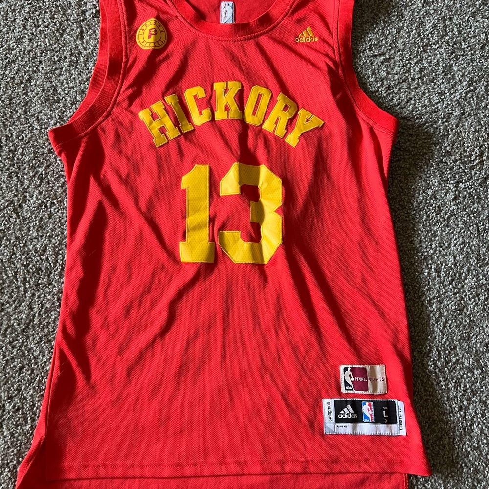 Hickory Indiana Pacers PG13 Hand Stitched Adidas Jersey L